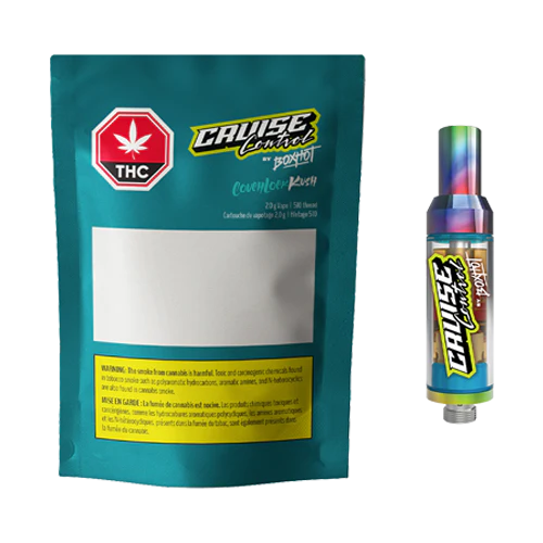 Cruise Control by BOXHOT Couch Lock Kush THC+CBN 510 Vape Cartridge