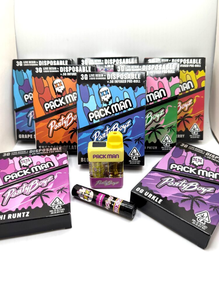Packman x Party Boyz 3g Disposable Vape+Pre-Roll